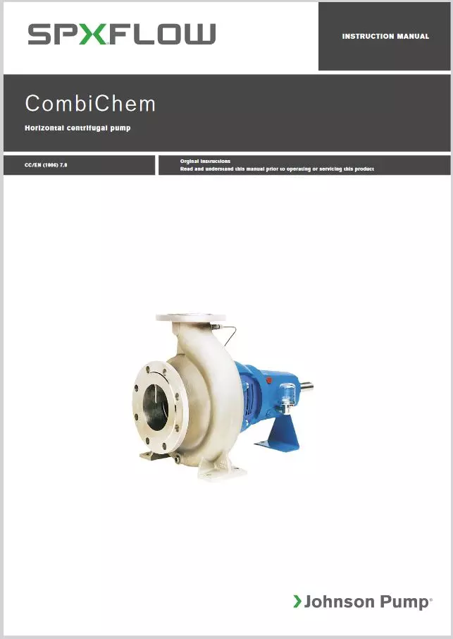 CombiChem. Centrifugal pumps manual