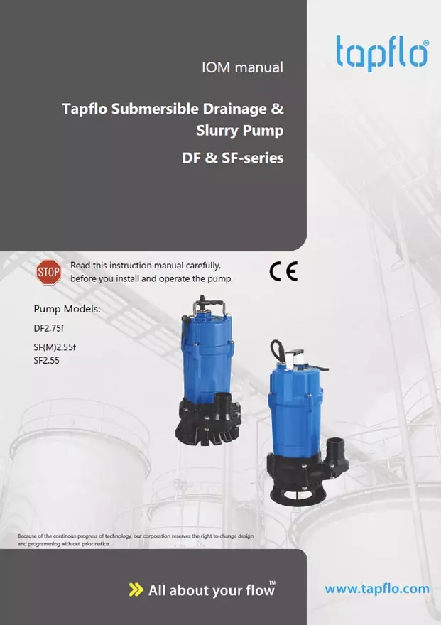Manual cover submersible pumps